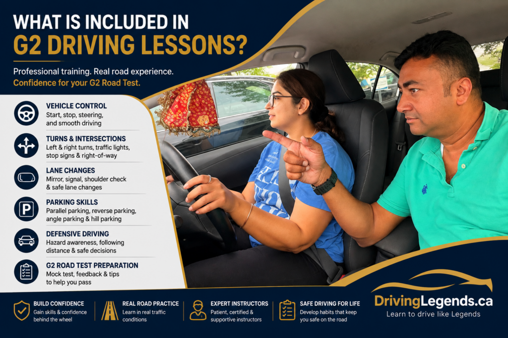 What Is Included in G2 Driving Lessons